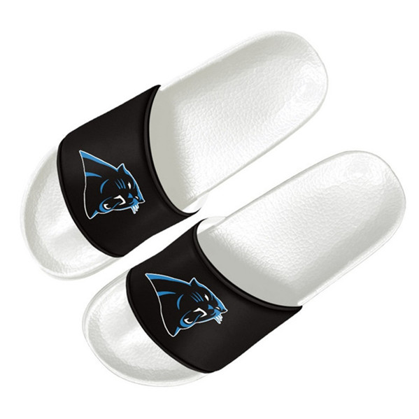 Women's Carolina Panthers Flip Flops 001